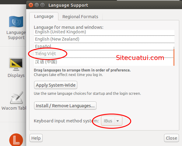 Cài đặt tiếng Việt cho Ubuntu