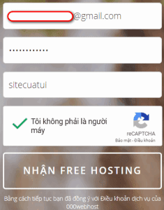 Hướng dẫn đăng ký hosting miễn phí
